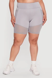 Plus Mesh Insert Bike Shorts