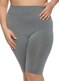 Plus Seamless High Waist Biker Shorts