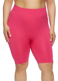 Plus Seamless High Waist Biker Shorts
