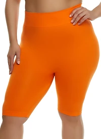 Plus Seamless High Waist Biker Shorts