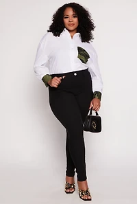 Plus Hyperstretch High Waist Skinny Leg Pants