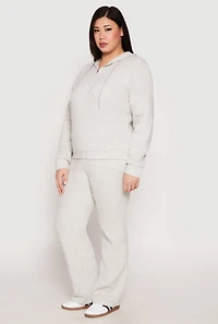 Womens Plus Ribbed Knit Sweatshirt, 1X
