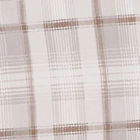 Plus Plaid Double Belted Detail Asymmetrical Skirt