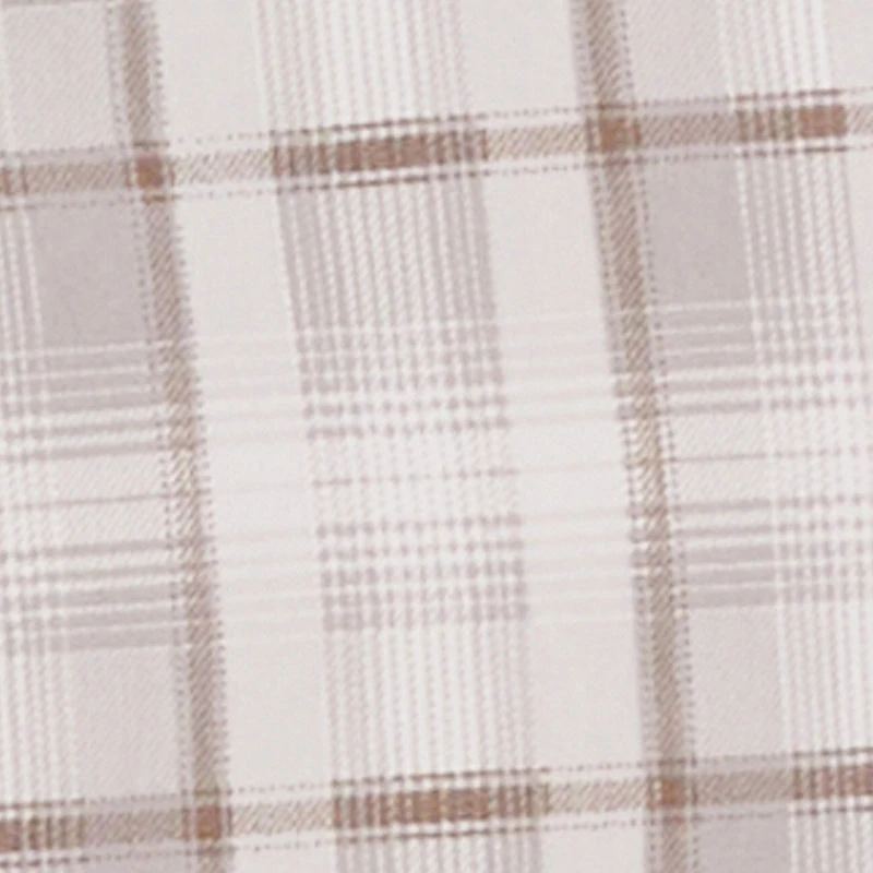 Plus Plaid Double Belted Detail Asymmetrical Skirt