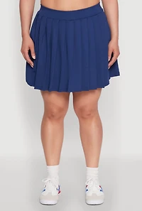 Womens Plus Pleated Tennis Skirt, 1X