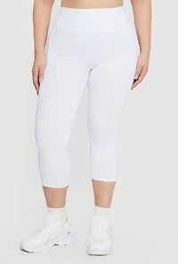 Plus Capri Leggings with Side Pockets