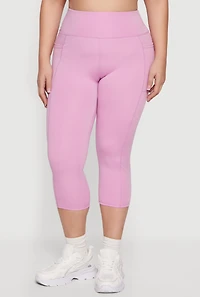 Plus Capri Leggings with Side Pockets