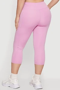 Plus Capri Leggings with Side Pockets