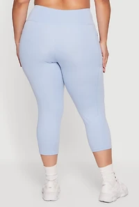 Plus Capri Leggings with Side Pockets