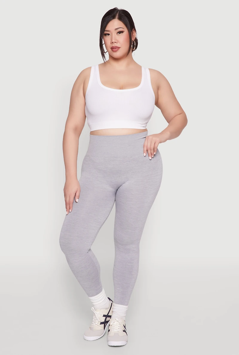 Plus High Waisted Seamless Leggings
