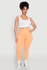 Plus High Waisted Seamless Leggings