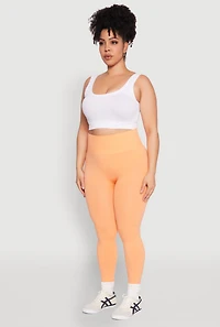 Plus High Waisted Seamless Leggings