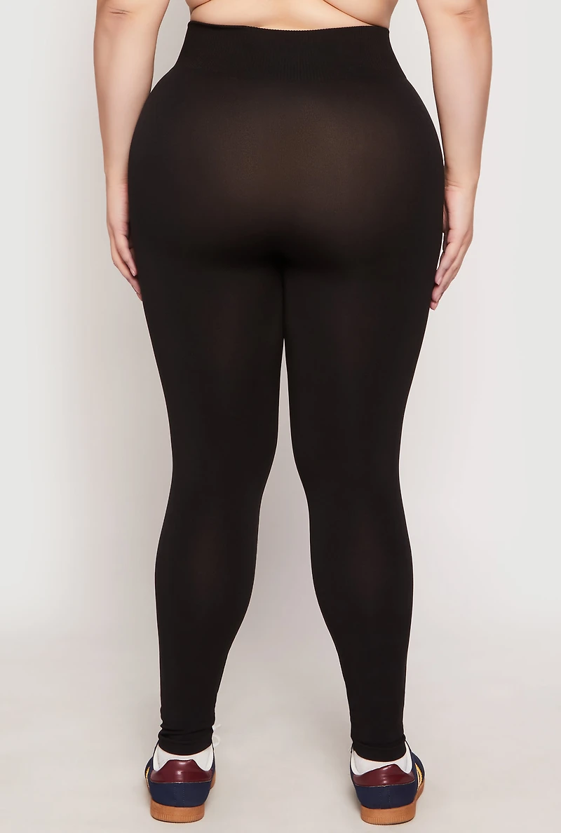 Plus Seamless High Waisted Leggings