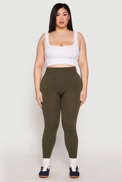 Womens Plus Seamless High Waisted Leggings, 2X-3X