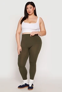 Womens Plus Seamless High Waisted Leggings,