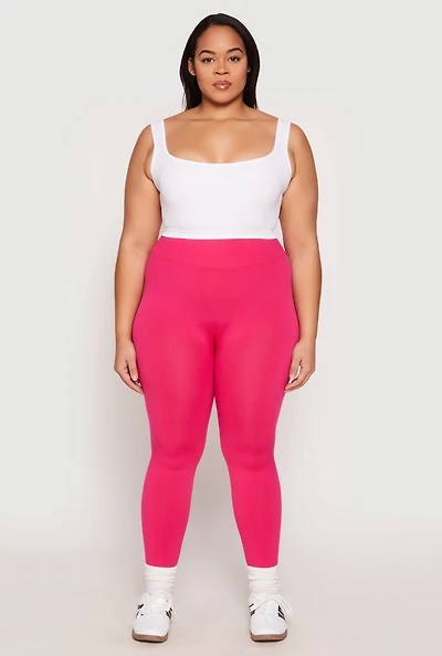 Womens Plus Seamless High Waisted Leggings, 2X-3X