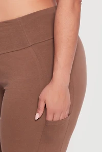 Plus High Waisted Leggings with Cell Phone Pockets