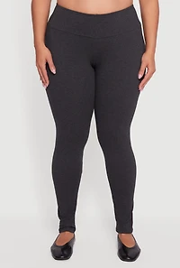 Plus Casual High Waisted Leggings