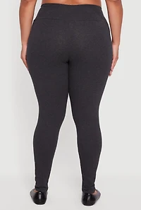 Plus Casual High Waisted Leggings