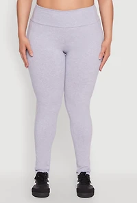 Womens Plus Side Pocket High Waisted Leggings, 3X