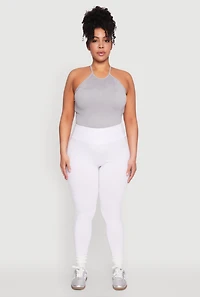 Plus Side Pocket High Waisted Leggings