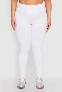 Plus Side Pocket High Waisted Leggings