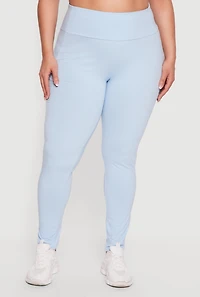 Plus High Waisted Side Pocket Leggings