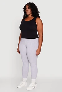 Womens Plus Size Stylish High Waisted Leggings, , Size 1X