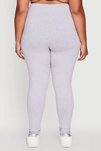 Womens Plus Size Stylish High Waisted Leggings, , Size 1X