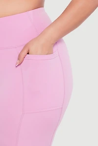 Plus High Waisted Cell Phone Pocket Leggings