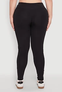 Womens Plus Side Pocket Leggings,