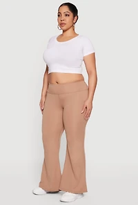 Plus Flare Leg Active Pants with Pockets