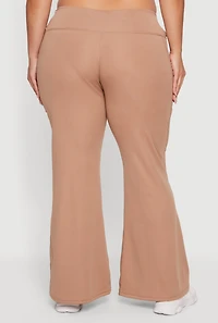 Plus Flare Leg Active Pants with Pockets