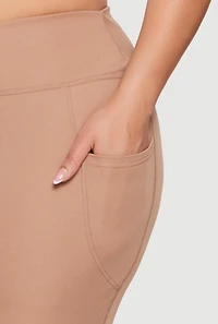 Plus Flare Leg Active Pants with Pockets