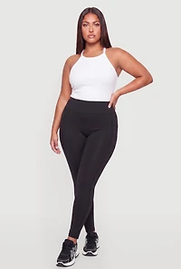Plus Cell Phone Pocket Leggings