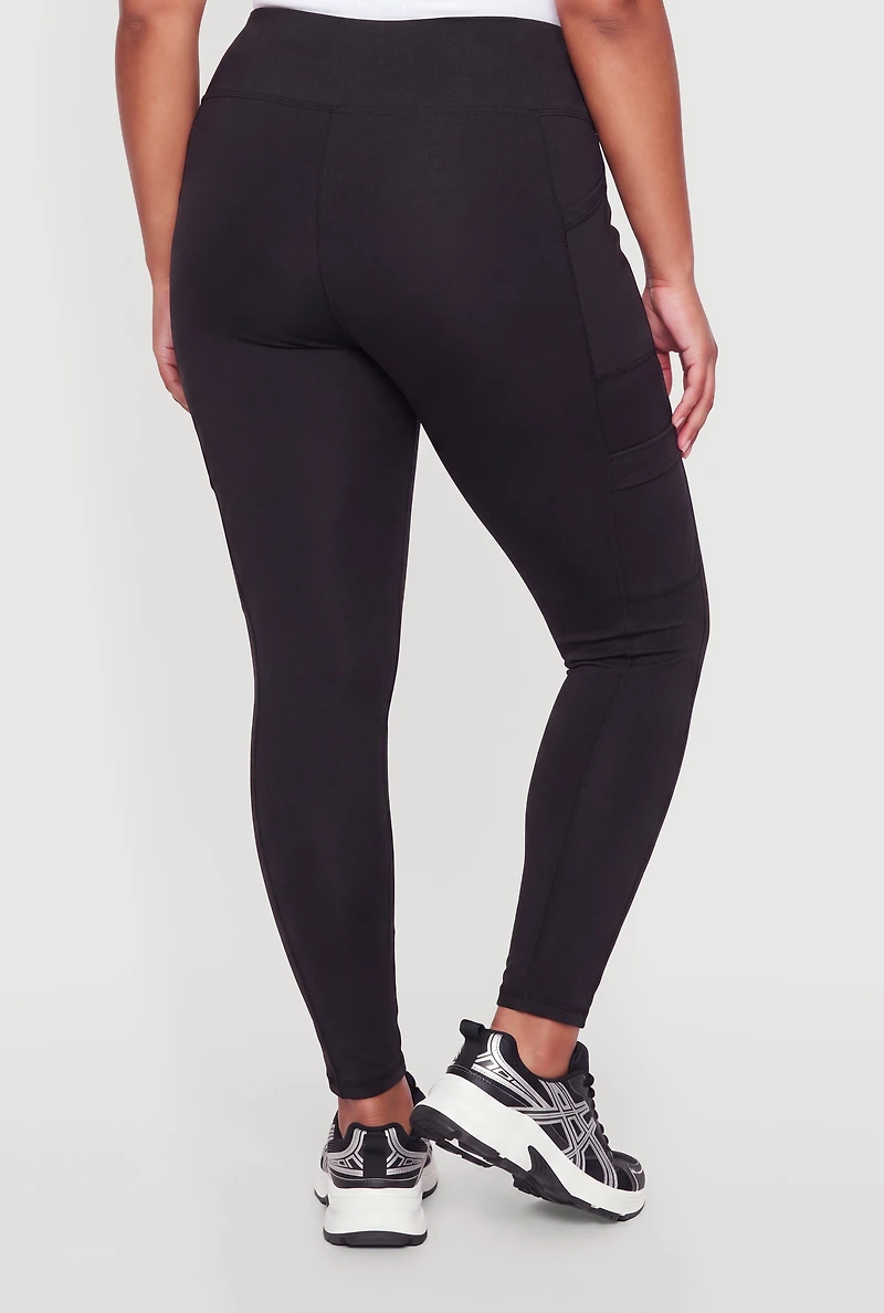 Plus Cell Phone Pocket Leggings