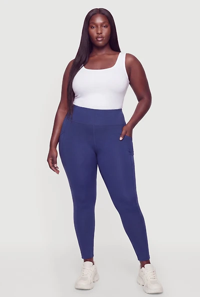 Plus Cell Phone Pocket Leggings