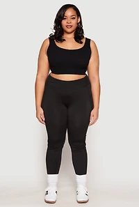 Plus Side Pocket High Waist Active Leggings