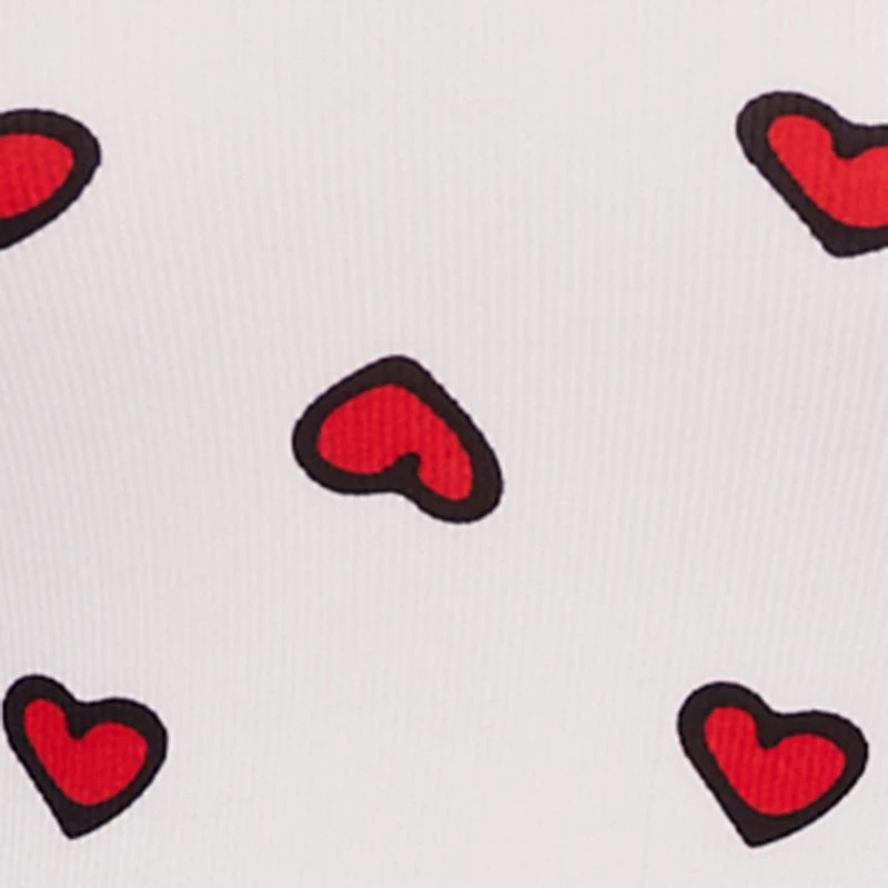 Plus Heart Print Pajama Cami and Lounge Pants