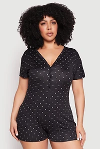 Plus Kiss Me Pajama Romper