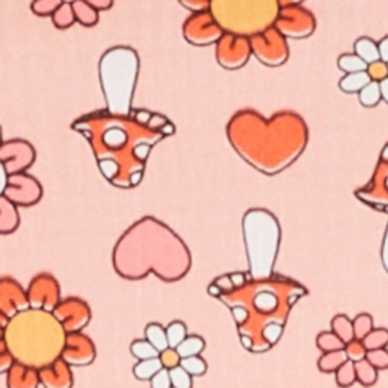 Plus Ditsy Floral Mushroom Print Pajama Cami and Shorts