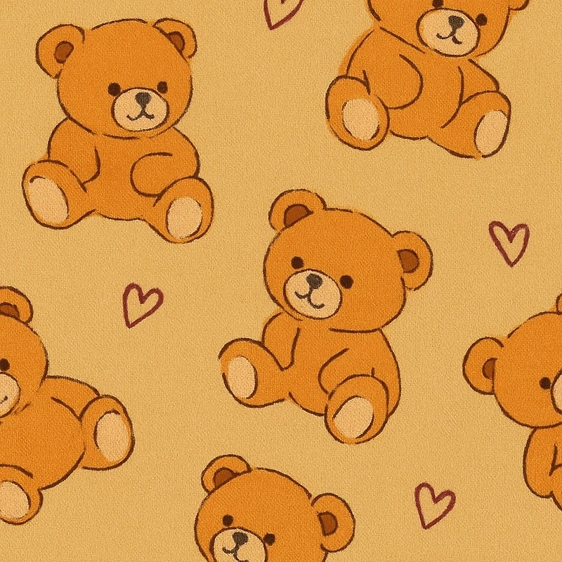 Plus Cuddle Buddy Teddy Bear Print Pajama Romper