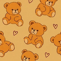 Plus Cuddle Buddy Teddy Bear Print Pajama Romper