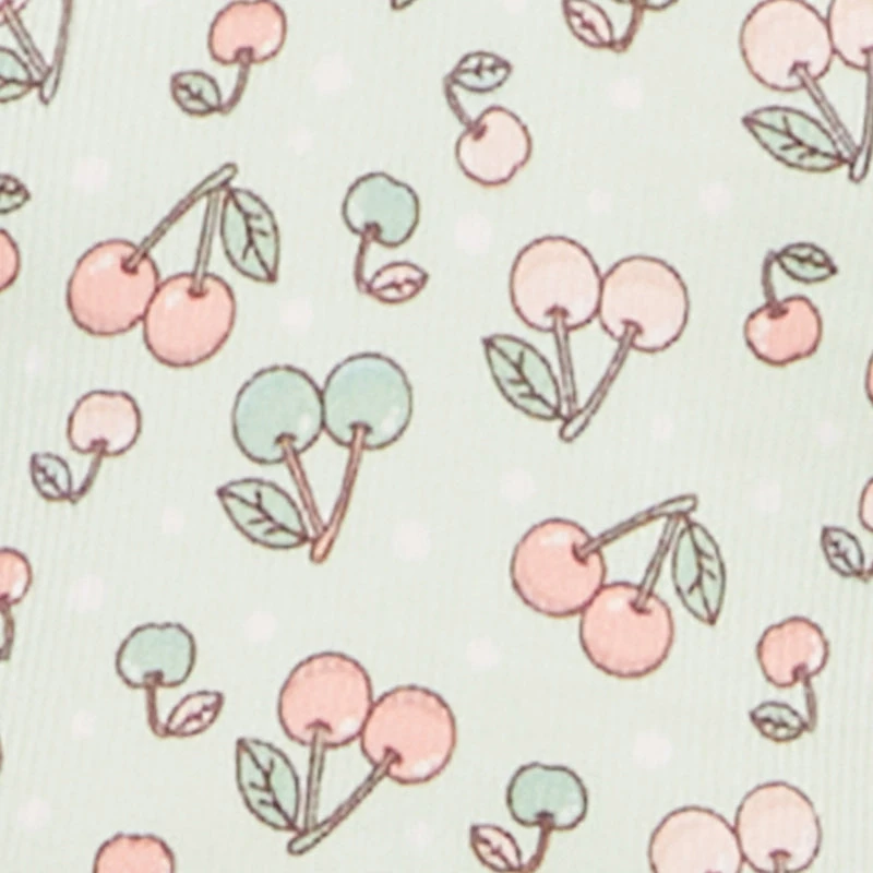 Plus Cherry Print Pajama Tank Top and Shorts