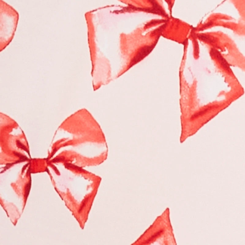 Plus Bow Print Pajama Romper