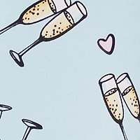 Plus Champagne Problems Print Pajama Romper