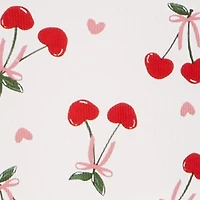 Plus Heart Cherry Print Pajama Cami and Shorts Set