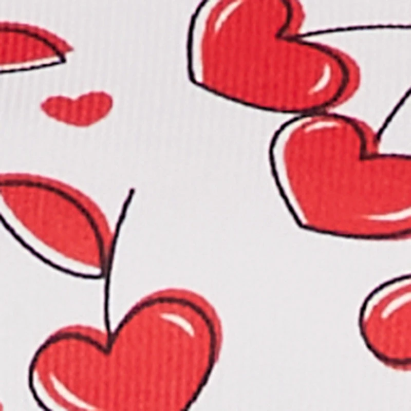 Plus Heart Cherry Print Robe and Cami Nightgown