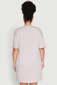 Womens Plus Talk Dirty To Me Sleepshirt,