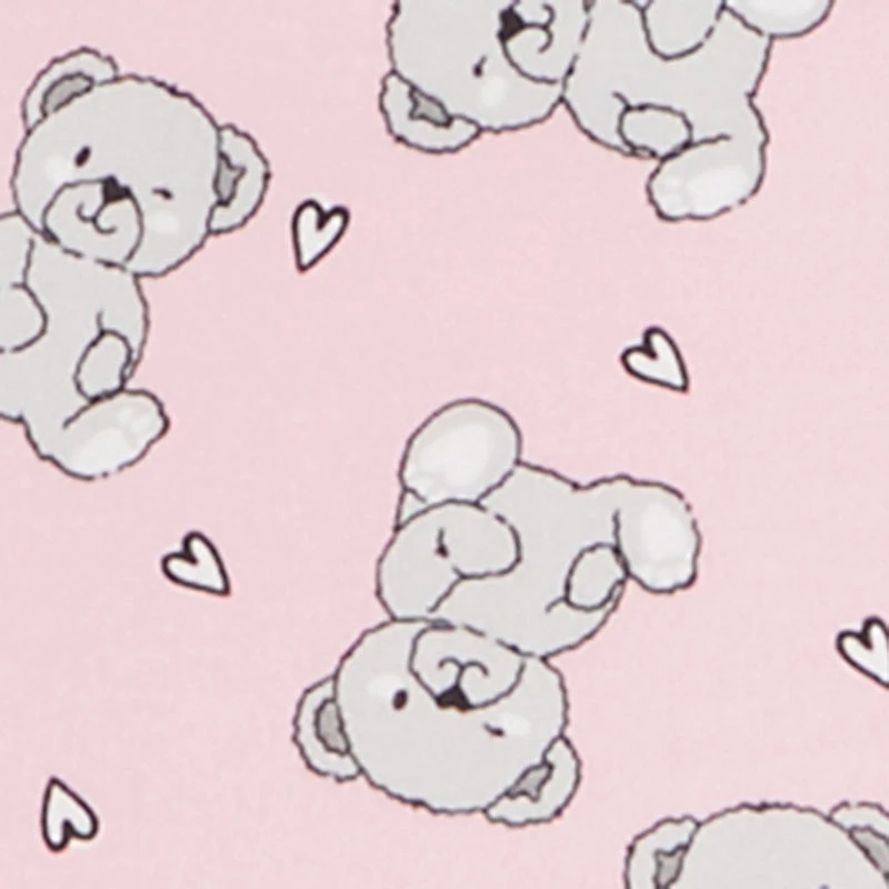 Plus Be Happy Teddy Bear Print Sleepshirt